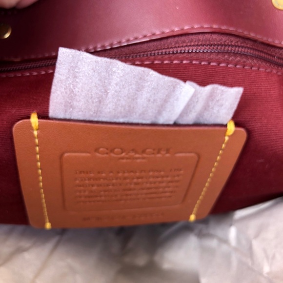 NWT COACH C8353 Alana Pebble Leather Tote - B4/Saddle Color, Dust Bag Included - Picture 11 of 14